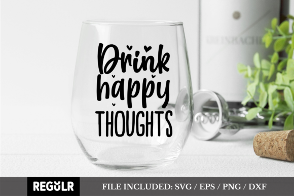 Drink Happy Thoughts SVG Review for Real Embroidery Projects